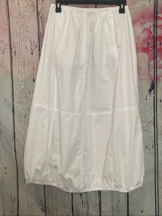 Zara Dresses & Skirts - White Zara Bubble Hem Draw String Skirt -Small